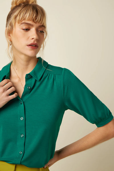 King Louie - Carina Blouse Tulum - Ponderosa Green