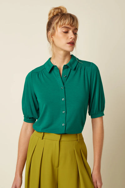 King Louie - Carina Blouse Tulum - Ponderosa Green