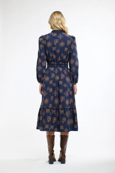 365 Days - Mandala Dress - Indigo - 3DD9271 Indigo
