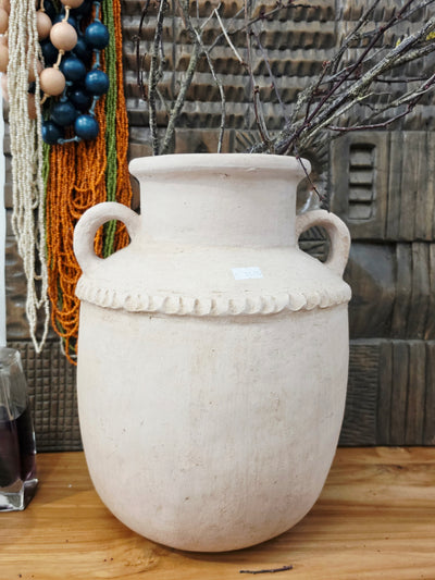 Pottery Rope Rim Vase