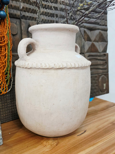 Pottery Rope Rim Vase