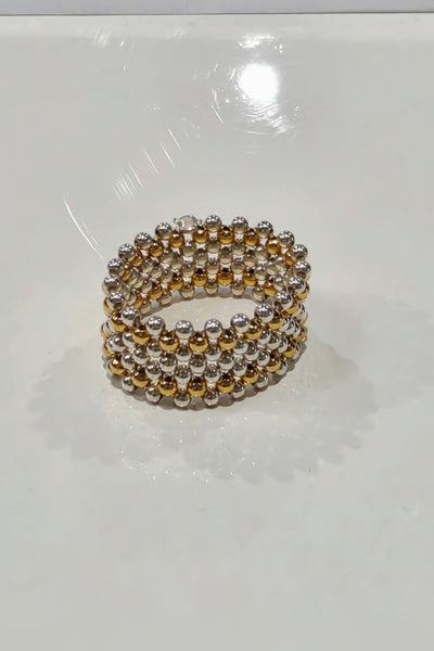 M&H - Silver Beaded Ring