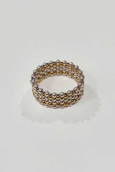 M&H - Silver Beaded Ring