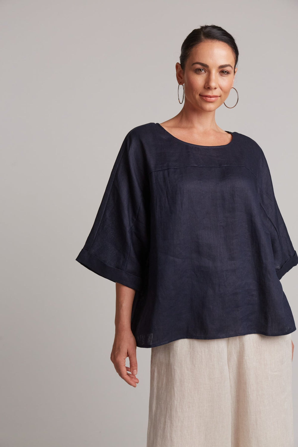 eb&ive - Studio Relaxed Top - Navy