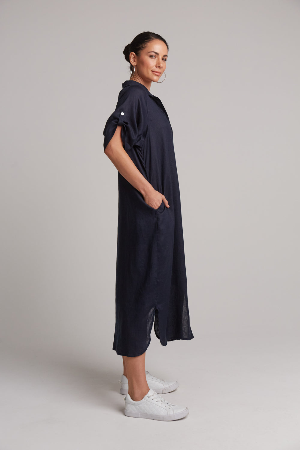 eb&ive - Studio Shirt Dress - Navy