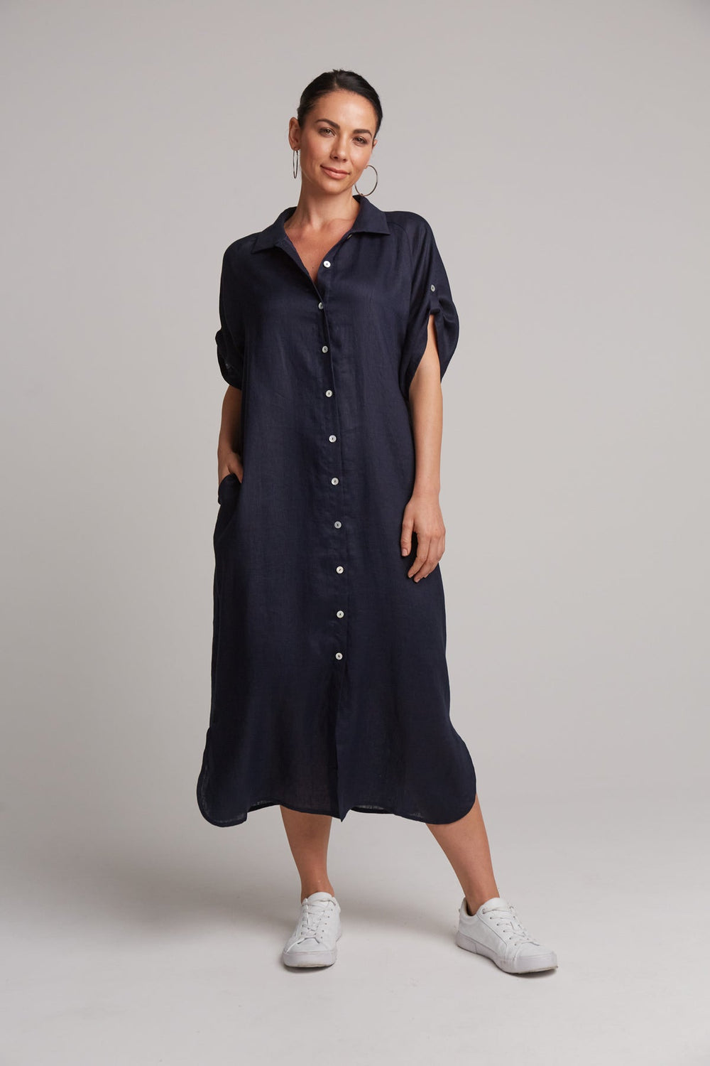 eb&ive - Studio Shirt Dress - Navy