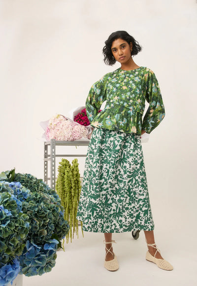 Nancybird - Mabel top - Garden - S26-A08GD