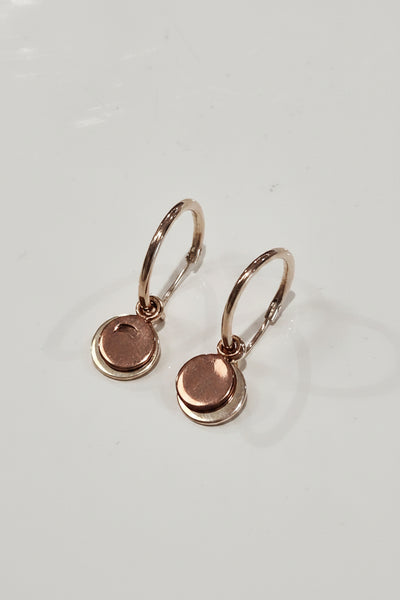 M&H - Hoop Silver & Rose Gold Discs