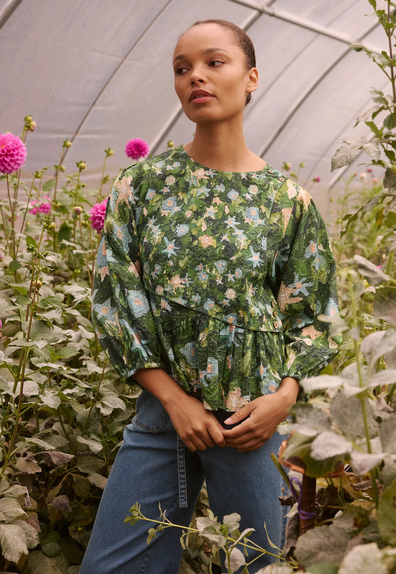 Nancybird - Mabel top - Garden - S26-A08GD