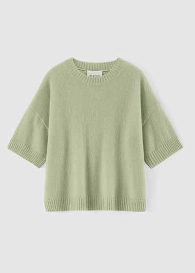 Aleger - 357 Clouded Tee - Mint Creme