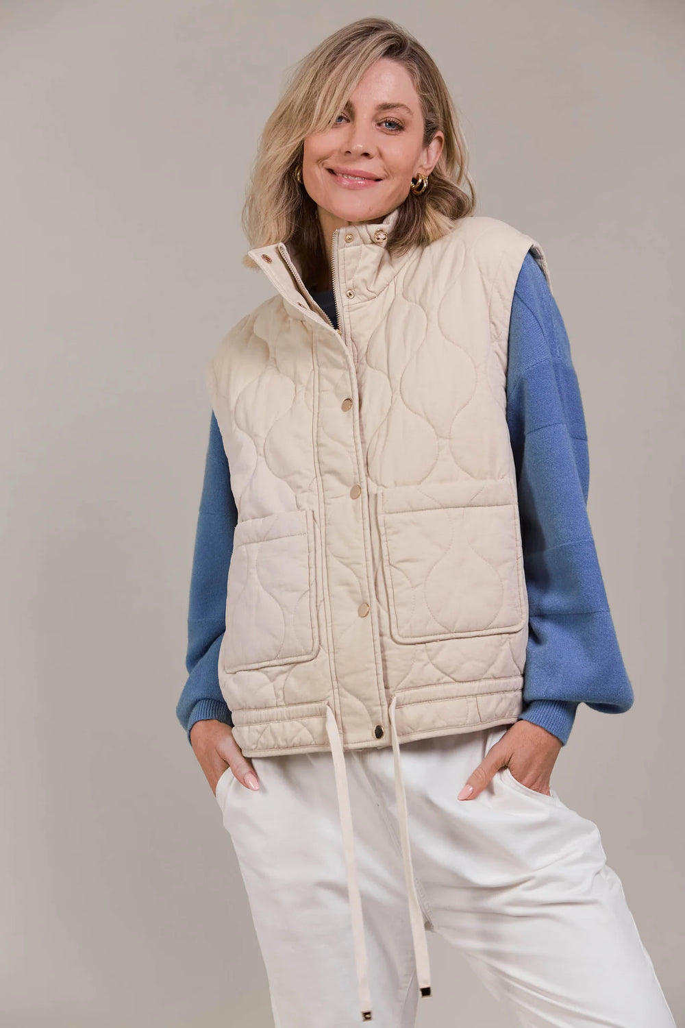 eb&ive - Vest - Pepi - Ecru