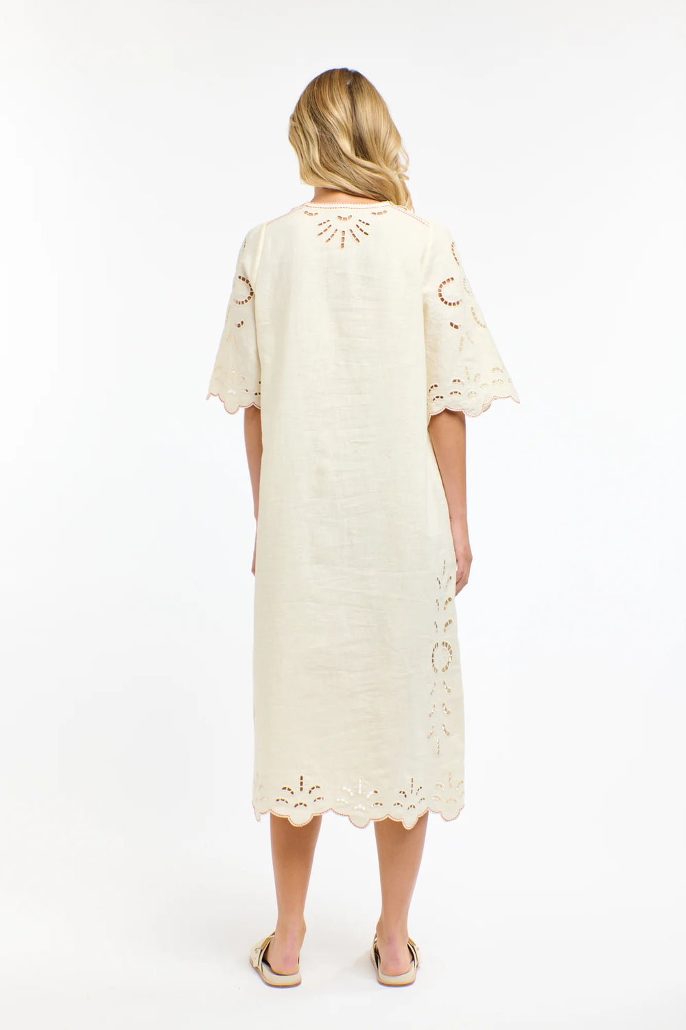 365 Days - Annie Embroidered Dress - 3DD9286 Antique Cream