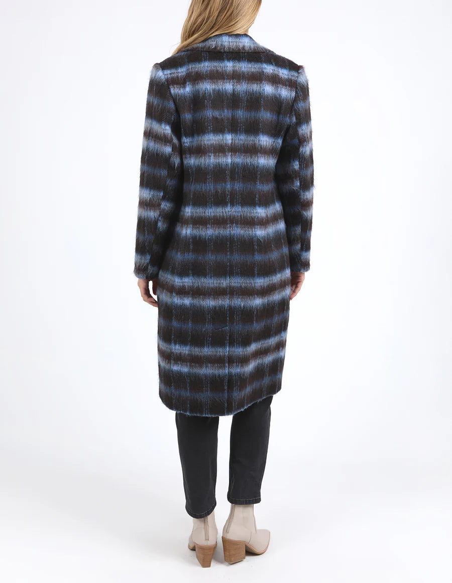 Foxwood - Bennett Coat - choc blue black- 5553014CHK