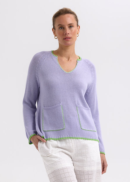 Zaket & Plover - Hand Work Trim A Line - ZP7721 Lilac