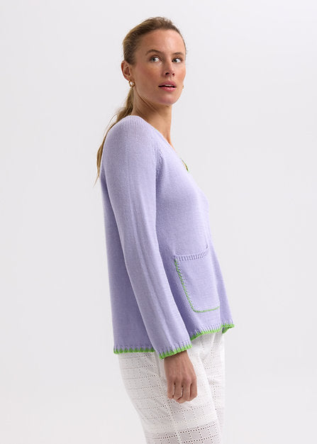 Zaket & Plover - Hand Work Trim A Line - ZP7721 Lilac