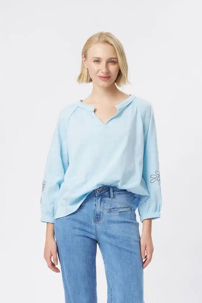 Kireina - Kimberly Top | Azure Blue