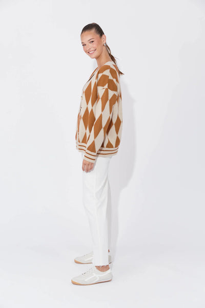Haven - Casablanca Lurex Cardigan - Sand/Dune