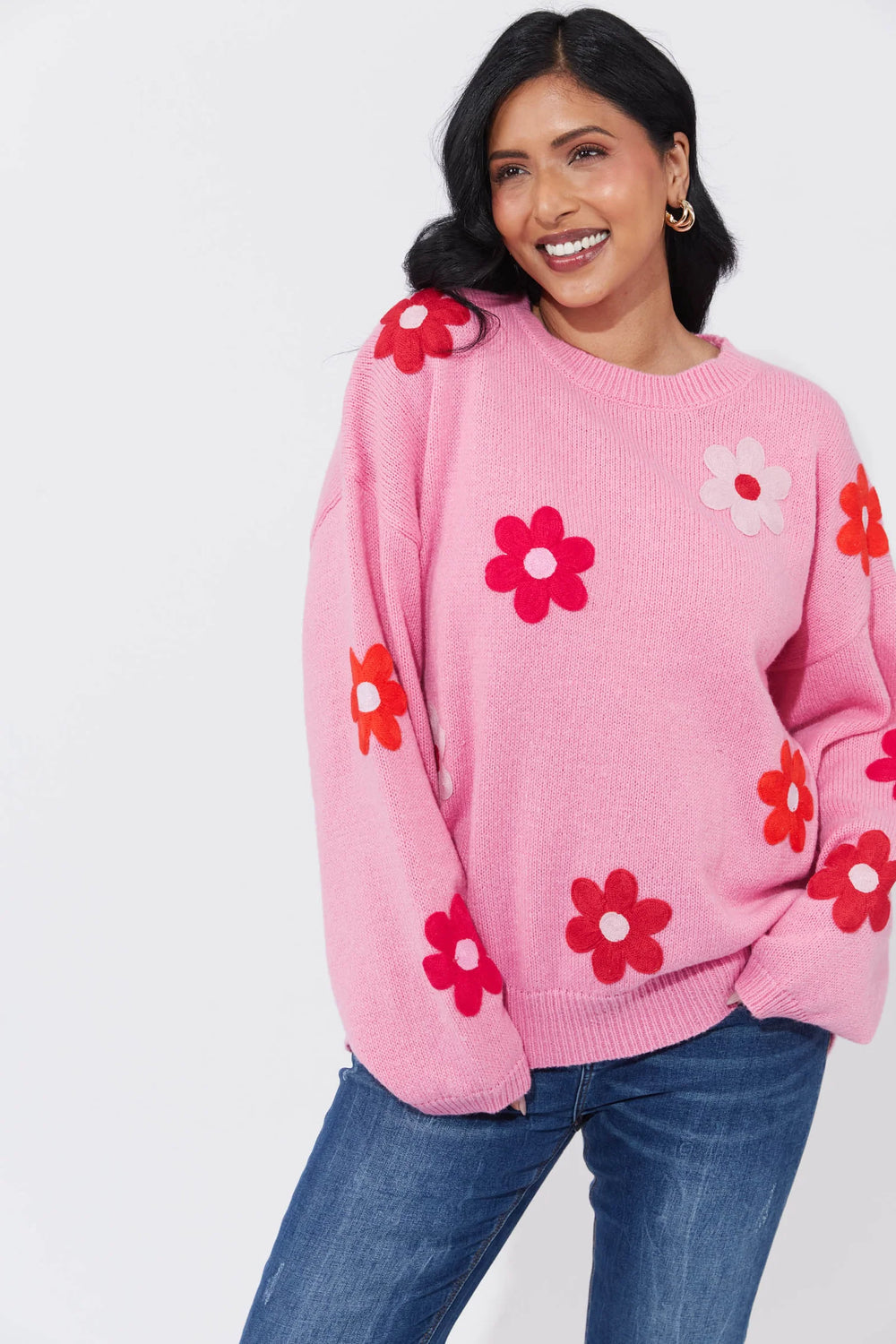 Haven - Delphi Jumper - Chilli/Pink