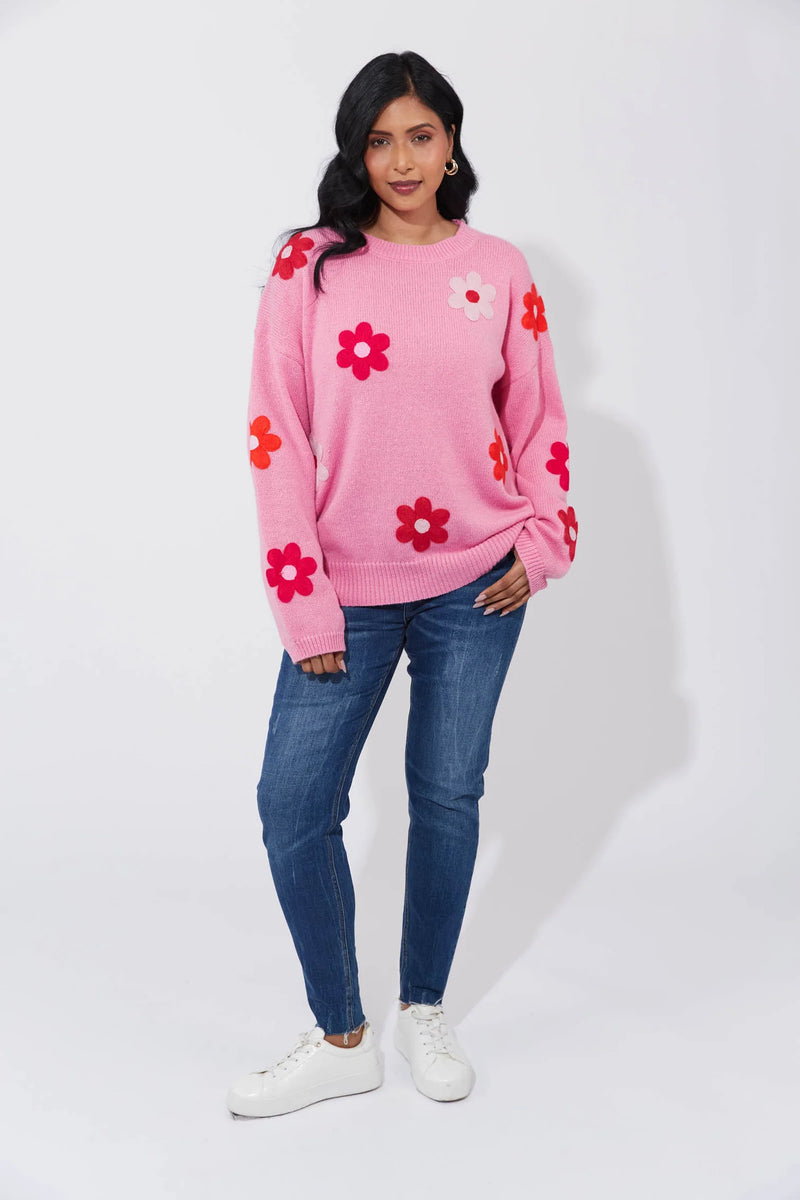 Haven - Delphi Jumper - Chilli/Pink