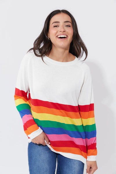 Haven - Florida Stripe Jumper - Rainbow