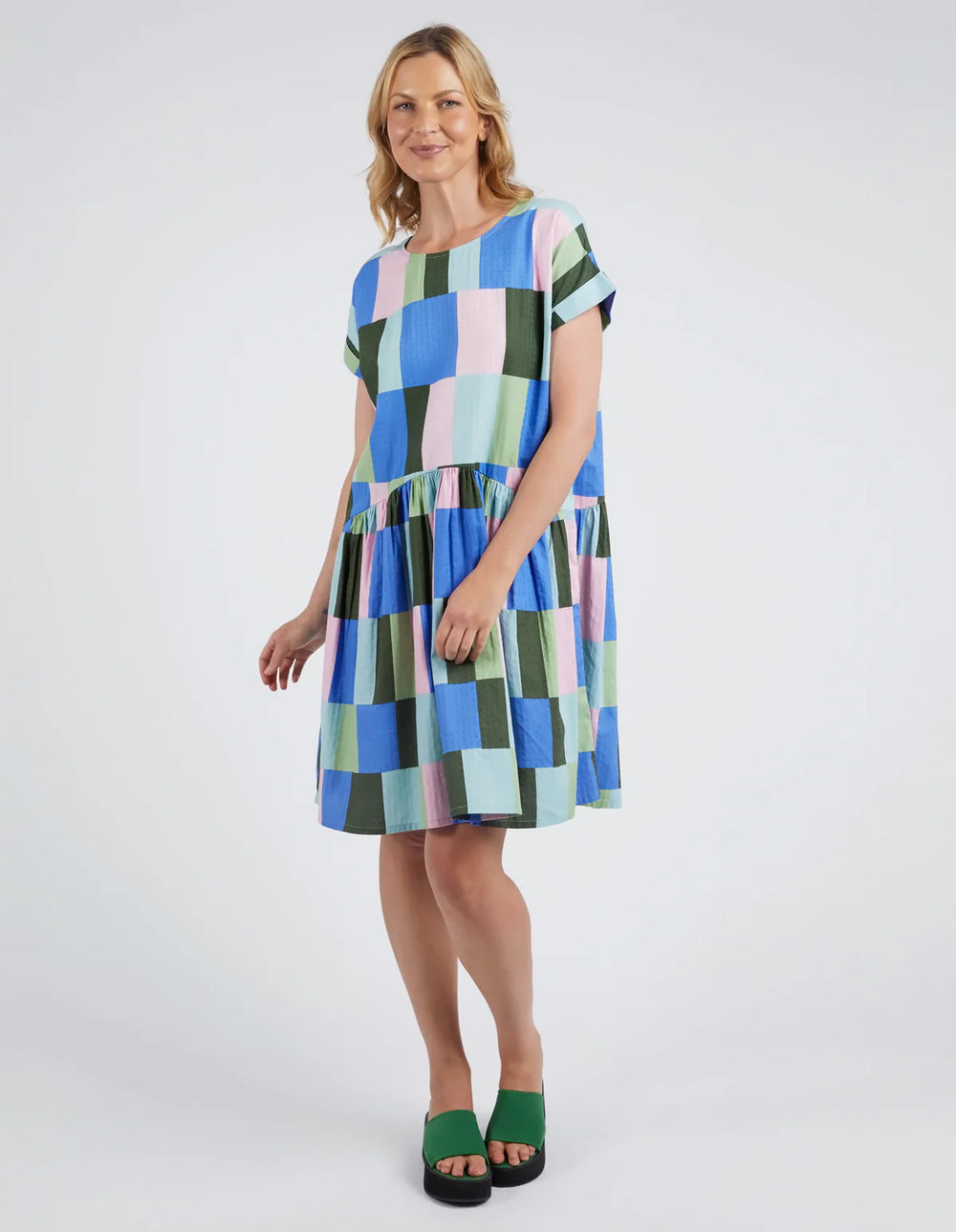 Elm Lifestyle - Dress - Odyssey - Blue/Green Print