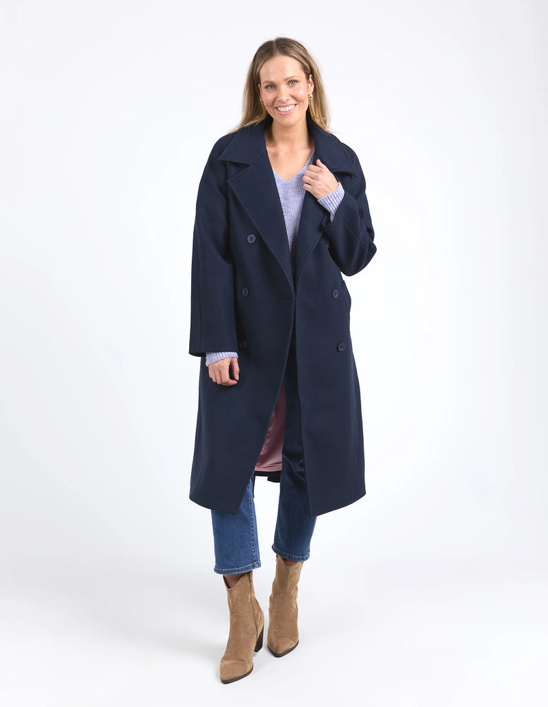 Elm - Clemence Coat - Dark Sapphire - 8158037.Navy
