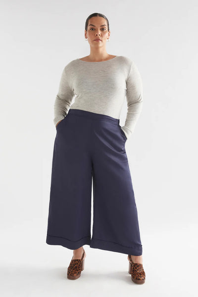 Elk the Label - Culotte Wide Leg Pant - Moonlight