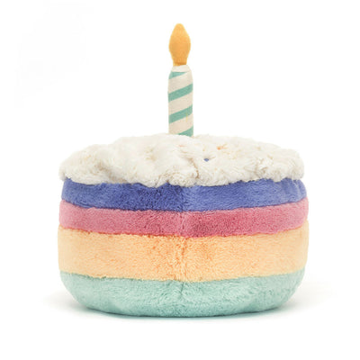 Jellycat Amuseables Rainbow Birthday Cake medium