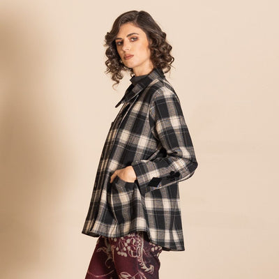 Megan Salmon - Aberdeen Car Coat - Black - MSW26-M5715