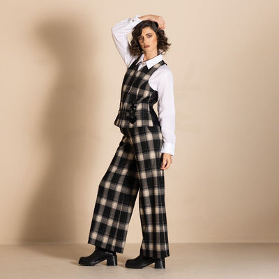 Megan Salmon - Aberdeen Waistcoat - Black - MSW26-M5716