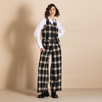 Megan Salmon - Aberdeen Waistcoat - Black - MSW26-M5716
