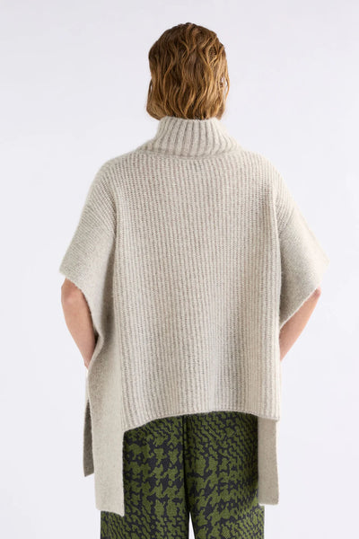 Elk - Aleph Poncho - Melange Oatmeal - K0193TW26