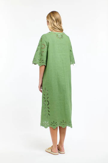 365 Days - Annie Embroidered dress - 3DD9286 Kelly Green