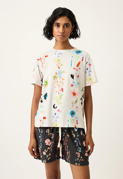 Nancybird - Apollo Tee - Watercolour Cream - S26-A36CR