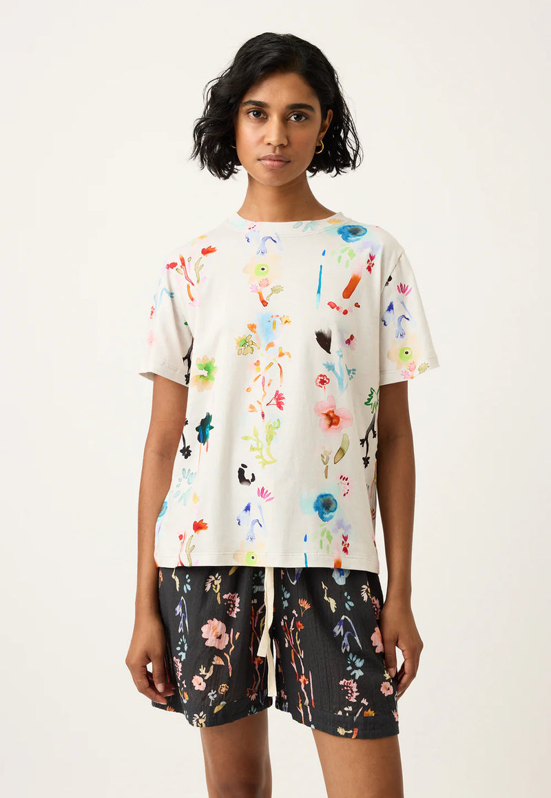 Nancybird - Apollo Tee - Watercolour Cream - S26-A36CR