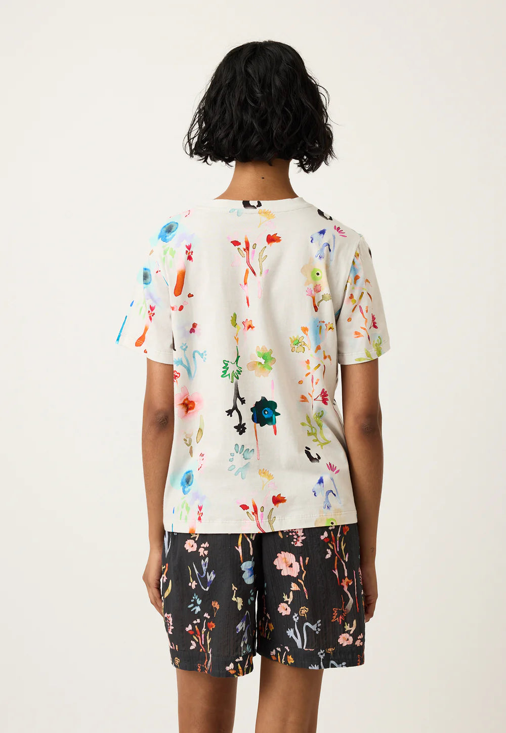 Nancybird - Apollo Tee - Watercolour Cream - S26-A36CR