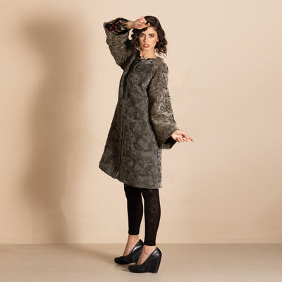 Megan Salmon - Aubrey Iris Coat - Gunmetal - MSW26-M5710