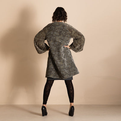 Megan Salmon - Aubrey Iris Coat - Gunmetal - MSW26-M5710