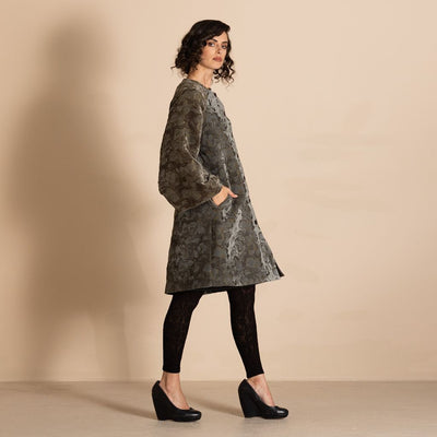 Megan Salmon - Aubrey Iris Coat - Gunmetal - MSW26-M5710