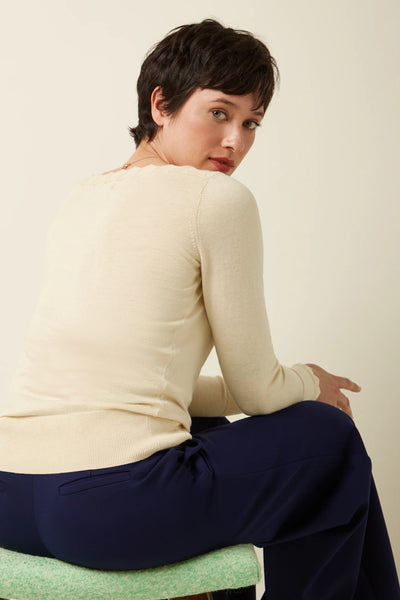 King Louie - Audrey Top Cocoon - Cream - 09903-072AW26