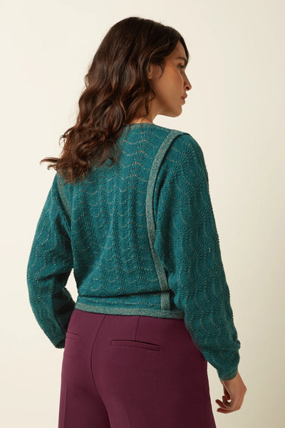 King Louie - Azzurra Knit Top - Spruced Green - 09820-358AW26
