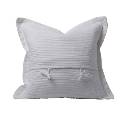 Angads - 60x60 Elegance European Pillowcase - White