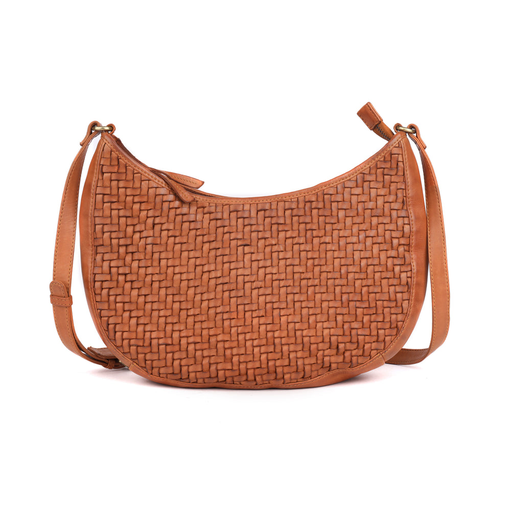 Rugged Hide - Ballarat Weave Crossbody - Tan - RH-2590