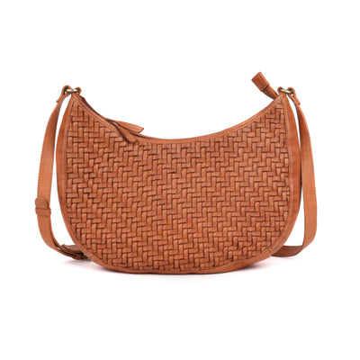 Rugged Hide - Ballarat Weave Crossbody - Tan - RH-2590