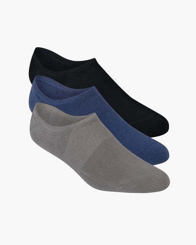 Pussyfoot - 3pk Footlet Socks - Blue | Black | Grey