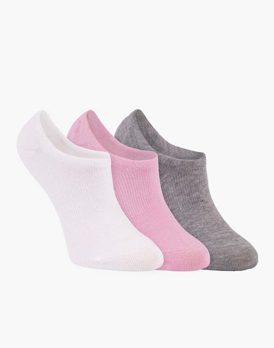 Pussyfoot - 3pk Footlet Socks - White | Pink | Black
