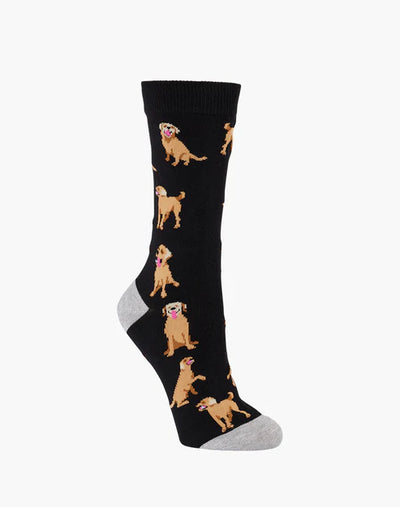 Pussyfoot - Womens Labrador Bamboo Sock | Black