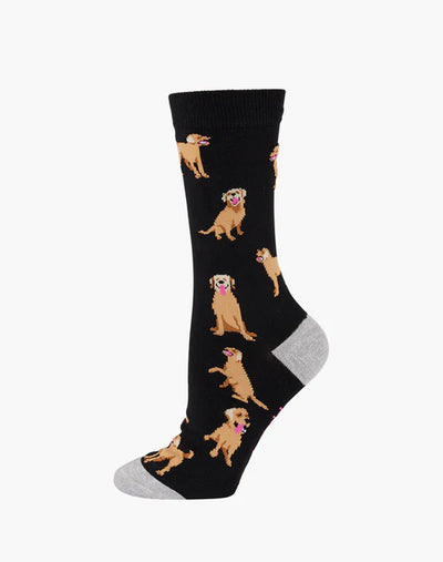 Pussyfoot - Womens Labrador Bamboo Sock | Black