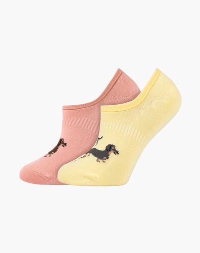 Bamboozld - 2pk Invisible Socks - Dash Pups
