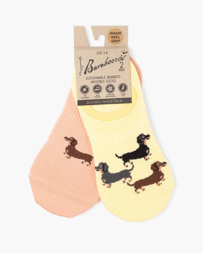Bamboozld - 2pk Invisible Socks - Dash Pups
